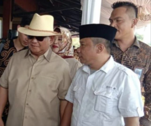 H.Kurniawan saat mendampingi Presiden Prabowo Subianto.
