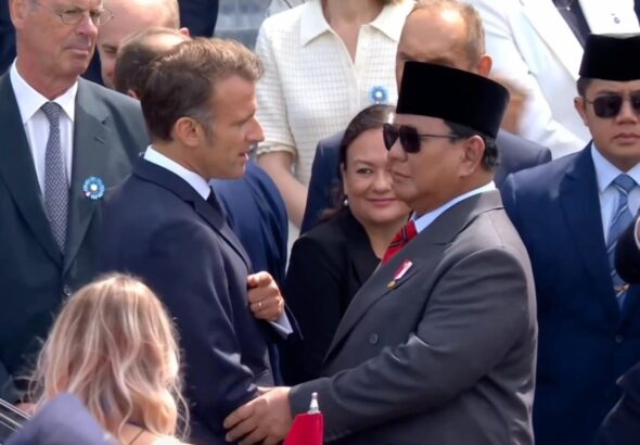 Presiden Prabowo dan Presiden Macron