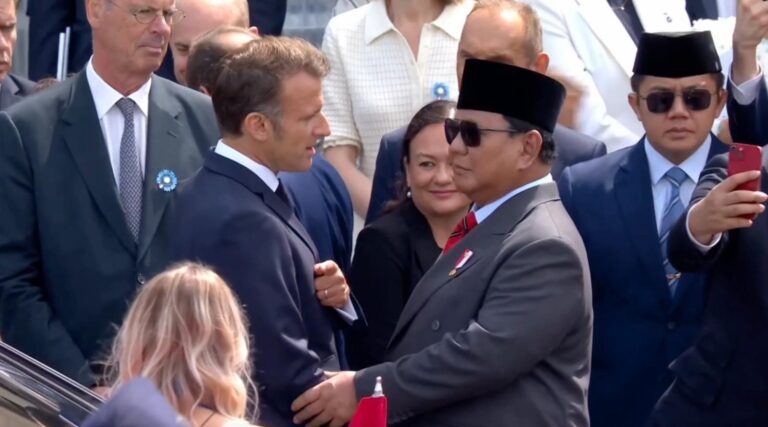Presiden Prabowo dan Presiden Macron