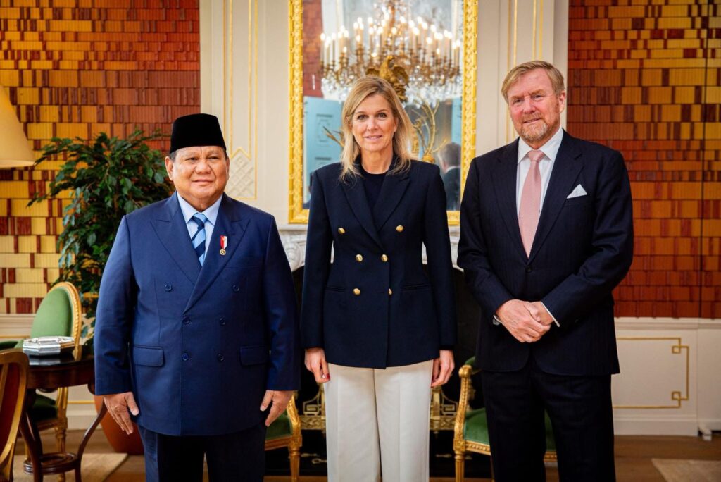 Prabowo bersama Raja Belanda