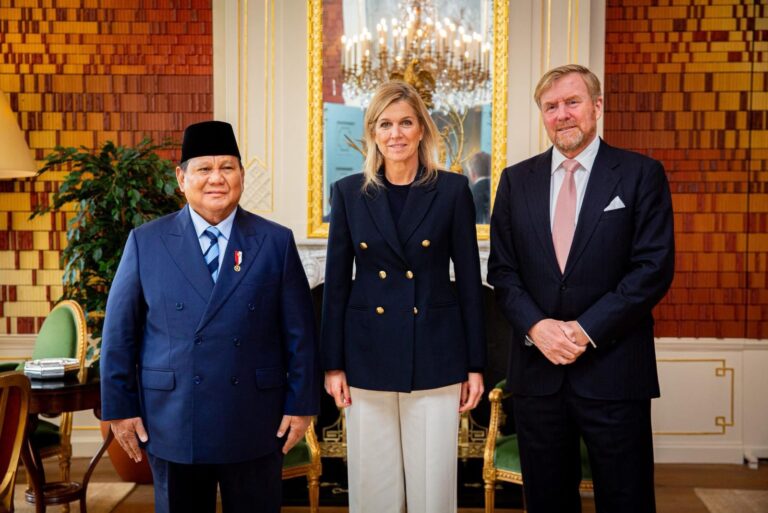 Prabowo bersama Raja Belanda